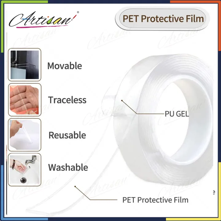 Artisan%20-%203%20Meter%20Double%20Sided%20Adhesive%20Nano%20Tape%20Transparent%20-%20Image%204