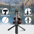 3 IN 1 R1 (WITHOUT LIGHT & WITH LIGHT) Wireless Selfie Stick Tripod Stand and Bluetooth Shutter Videos Photography Traveling. 