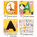 Magnetic Alphabet Book l ABC Magnetic Book Kids Early Learning Magnet Busy Book l Wordplay Magnet Book. 