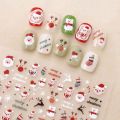 Snowman Women Snowflake Santa Claus Manicure Accessories Cartoon Cat Cartoon Nail Stickers Bears Nail Decals Christmas Nail Stickers Nail Art Decorations. 