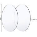 Acrylic Sheet Round, Clear  6 Inches Pack Of 2/4 Circle Acrylic Disc 2mm Thick Transparent Acrylic Panel for DIY Projects and Crafts and Glass Painting. 
