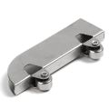 20-Piece Stainless Steel Double Flywheel Mountain Word Slot Sliding Door Track Glass Pulley Hardware Accessories. 