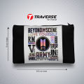 Traverse  BTS Backpack for Boys & Girls with BTS Pencil Pouch. Digitally printed on Fabric Bags hand bag for girls bags for girls. 