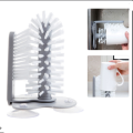 Suction Wall Lazy Cup Brush Glass Cleaning Brush Kitchen 360 Rotating. 