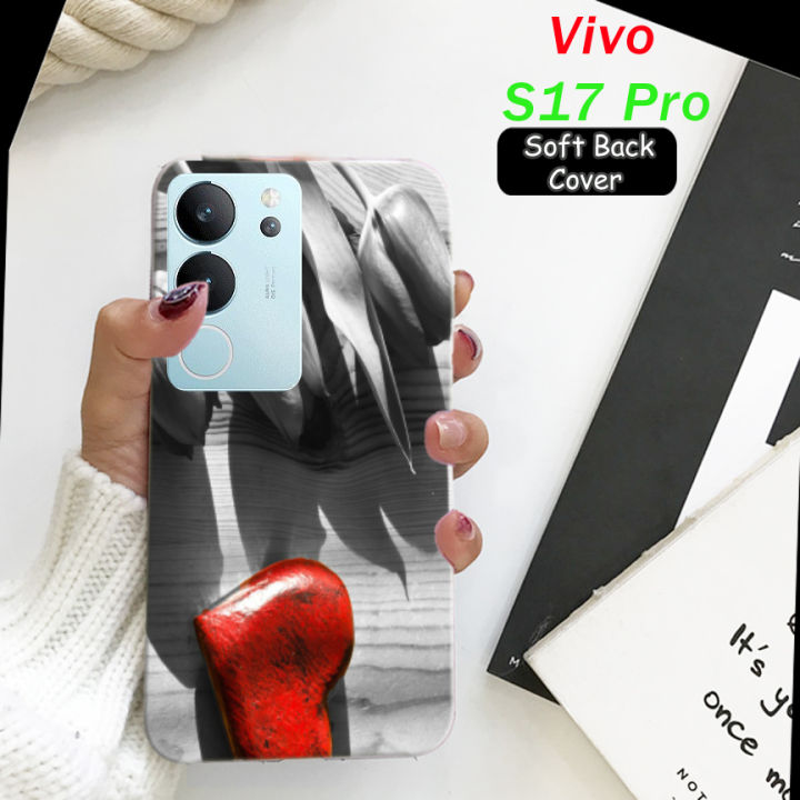 Vivo S17 Pro Back Cover - Heart Soft Case
