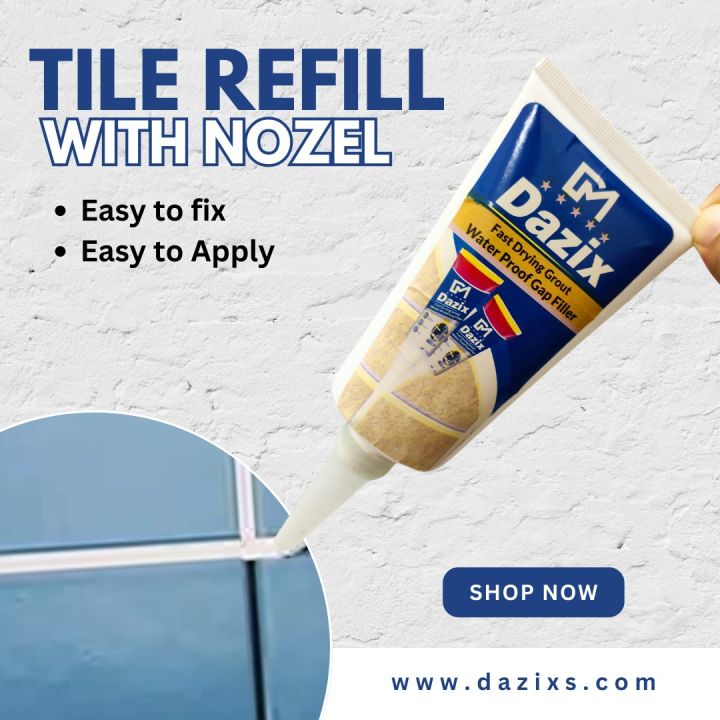 Pack of 2 Tile Gap Filler - Pen Fill The Wall Floor Porcelain Ceramic Construction Tool Waterproof