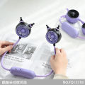 New halterneck outdoor cartoon cute little fan usb charging mini portable big wind small fan manufacturers. 