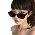 New Rectangle Narrow Retro Frame Sun Glasses For Girls / Men - Small Square Narrow Frame Sunglasses Hollowed Out Glasses For Boys. 