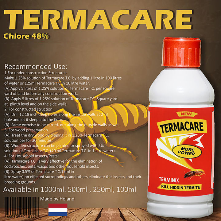 Termacare Chlore 48% - Powerful Termite Solution for Wooden Structures with Kerosene Oil | Ultimate Protection Against Termites