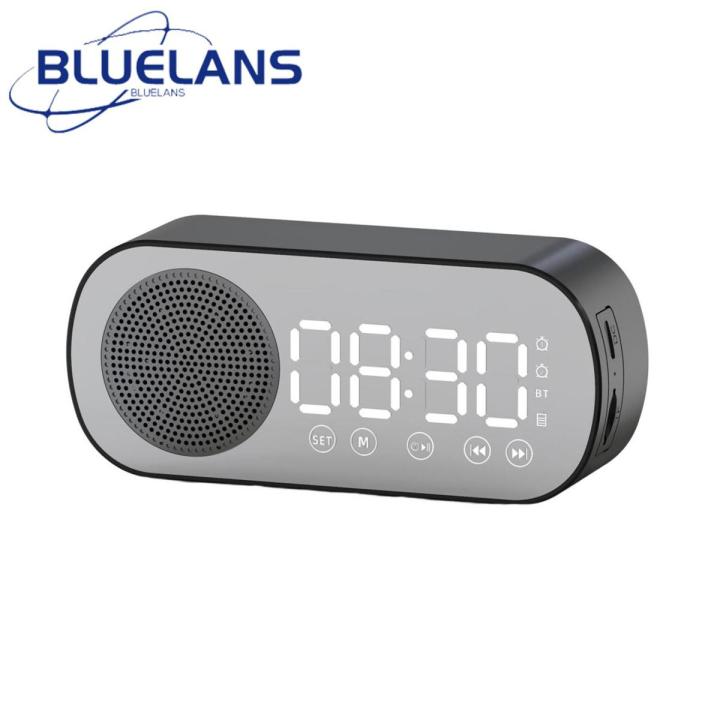 Sound Box touch screen buttons Bluetooth-compatible5.0 Stereo Speaker Clock Dual Alarm