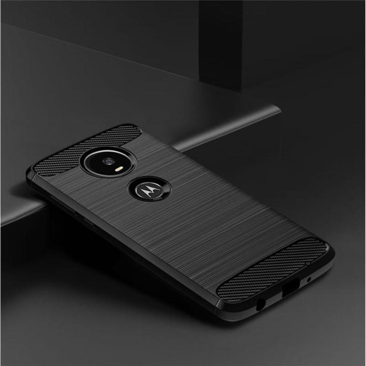 Motorola Moto Z4 / Z4 Play Case Bumper Rubber Silicon Carbon Fiber Flexible Protective Cover For Motorola Z4