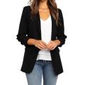 Women Loose Blazer Top Long Sleeve Casual Jacket Ladies Office Wear Coat Blouse. 