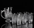 DELI - Delisoga Glassware Glass Water Set 7 Pcs sets 1 pcs Jug 1.2L / 6 Pcs sets Glass 370ML. Let premium Glassware Change Our Life Style. 