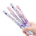 01 Pc LIQUID GLITTER BALL POINT GLITTER GEL PEN Fairy Stick Ballpoint Pen Glitter Liquid Sand Pen Bling Rainbow Dynamic Crystal Ball Pen Gel Ink Pen Student Pen Rollerball Pens for Women Girl Gift Stationery School Office Supplies. 