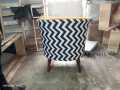 1 Modern Sofa Chair Zig Zag Gol Shape Desigen One Seater Yellow valvet Colour With 1 cousion free {Special Offer available}. 