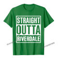 Straight Outta Riverdale Best Gift Idea T-Shirt Camisas Men Cotton Printing Tops Tees On Sale Male T Shirt Normal. 