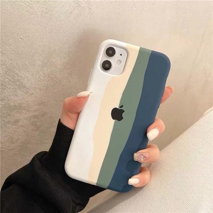 IPhone 11 (6.1) RAINBOW Silicone Cases Covers Rainbow Colorful Offical Cases