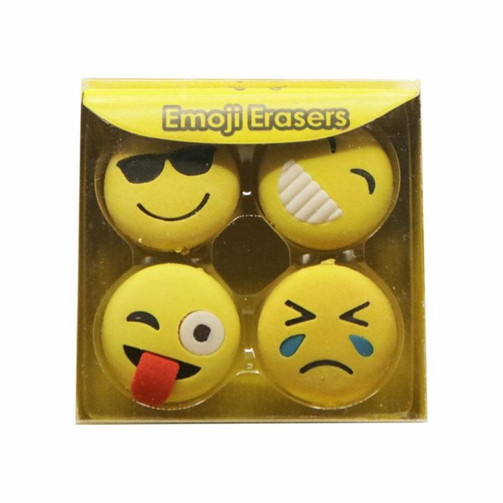 Emoji eraser 4 Pcs