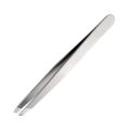 Stainless Steel Eyebrow Tweezer Silver Slant Tip. 