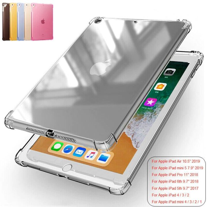 Bumper%20Case%20for%20iPad%205%20Ipad%206%20Ipad%20Pro%202%20Ipad%20Air%201%20Ipad%20Air%202%209.7"%20Clear%20Case%20Bumper%20Soft%20TPU%20Transparent%20Back%20Tablet%20Shockproof%20Cover%20-%20Image%202
