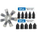 10Pcs Durable Tire Puncture Repair Tire Repair Nail Big Small Size Rubber Self-Tapping Screw Black Soft Vacuum Tyre Nails Car Motorcycle Truck Scooter Bike. 