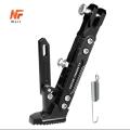 CNC Aluminum Alloy Adjustable Kickstand Foot Side Stand For Motorcycle Universal Black Color. 