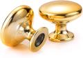 Drawer Pulls and Knobs,1-1/4" Diameter Gold Round Knobs for Cabinets, Drawers, Solid Zinc Alloy Dresser Handles, Pack Of 2, 4, 10 And 20. 