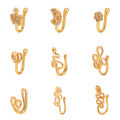 New EB Non-perforated U-haped Noe Clip tar Love Crown Noe Ring Fahion Creative Naal Ornament Jewelry Acceory. 