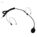 Double Ear Hook Headset Mic Microphone 3.5mm Straight + Right Angle. 
