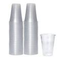 Disposable Drinking Glasses Cups Transparent Plastic Large-Pack ( Size 6oz & 4oz ) of 100. 
