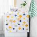 Fridge Dust Cover Waterproof Refrigerator Dustproof Cover with 6 Pocket Household Freezer Top Hanging Bag Fridge Storage Bag Organizer. 
