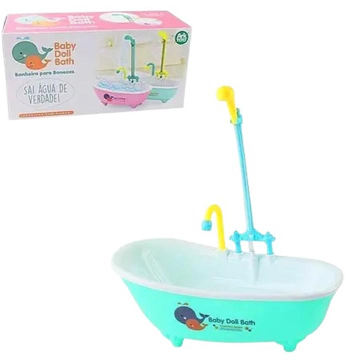 Doll Bath Tub Set with Real Working Bath Shower Bath Tub with