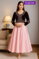 Stylish Collection Stitched Velvet Jacket Maxi Dress for Women - Dress For Girls - Dress For Women - Stitched Suit for Girls - Stitched Suit For Women. 