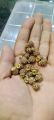 Golden stone button. 