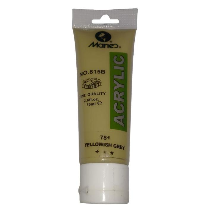 Marie's 75ml Acrylic Colors Paint Tubes-781 Yellowish Grey | Daraz.pk
