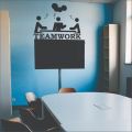 Team Work Idea Wall Stickers for Office Decor Vinyl Wall Art Commercial Offices Decoration Motivational Wallpapers. 