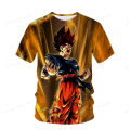 dragon ball Boy T-shirt 3D Anime Cartoon Printed Tshirt Goku Image Short Sleeve Casual Comfortable Top Comprehend Sport Shirts. 