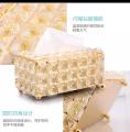 Fancy Crystal Tissue Box - hassantraders. 
