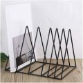 Best File Holder Desk Organizer Triangle Wire 9 Section Desktop Iron Book Stand Magazine Holder For Office Home Decoration. 