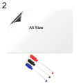 A5 Whiteboard Self-Adhesive Memo Flexible Magnetic Whiteboard Sticker for Home. 