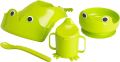 Ikea MATA 4-Piece Eating Set Green color for baby. 
