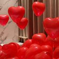 25Pcs Heart Shaped Latex Balloons Set for Wedding Anniversary, Birthday Parties, Engagement, Welcome Parties Decoration.. 