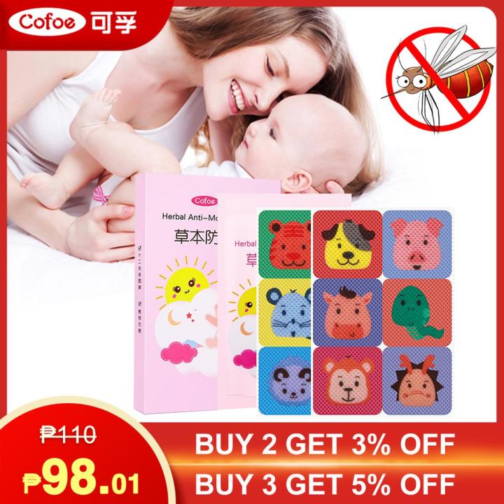 【BestGO】36pcs - 216pcs Cofoe Cartoon Anti-mosquito Sticker Insect Mosquito Repellent Patches for Kids Baby Children Pregnant Woman