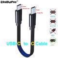 Flat USB C to C PD 100W 5A Fast Charger Cable 10mm Tip for Doogee V10 | S98 S97 S96 S86 S59 S68 Pro | S88 Plus Rugged Phones. 