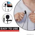 HD Voice Recording Mic Lapel Lavalier Mick for Youtube Vlog  Blogging or to Use in Class Room High Quality Mobile Portable Wired Microphone. 