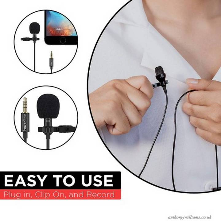 Mobile%20Mic%20For%20Youtube%20Videos%20Bolymic%20Ultra%20HD%20Voice%20Recording%20Lapel%20Clip%20on%20-Tie%20Mick%203.5mm%20Jack%20Wired%20Microphone%20-%20Image%202