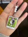 Customize Your Pictures, Car Rear View Mirror Hangings Locket, Car Ism Decoration, Car Hanging Accessories, Customize Your Pictures, Customize Dua, Customize Your Name, Customize Locket, Customize, Apni Pasand Ki 2 Diffrent Photos Customize Krwa Sakty Hy. 