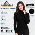 Mock Neck Highnecks | Ribbed Knit Full Sleeve Winter Wear | OUTLAWEAR. 