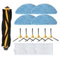 For Alfawise V8S Pro E30B Main Brush Roller Side Brush HEPA Filter Mop Cloths Vacuum Spare Parts Accessories. 