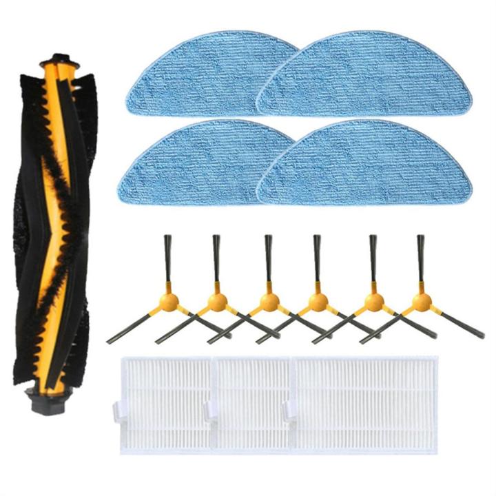 For Alfawise V8S Pro E30B Main Brush Roller Side Brush HEPA Filter Mop Cloths Vacuum Spare Parts Accessories